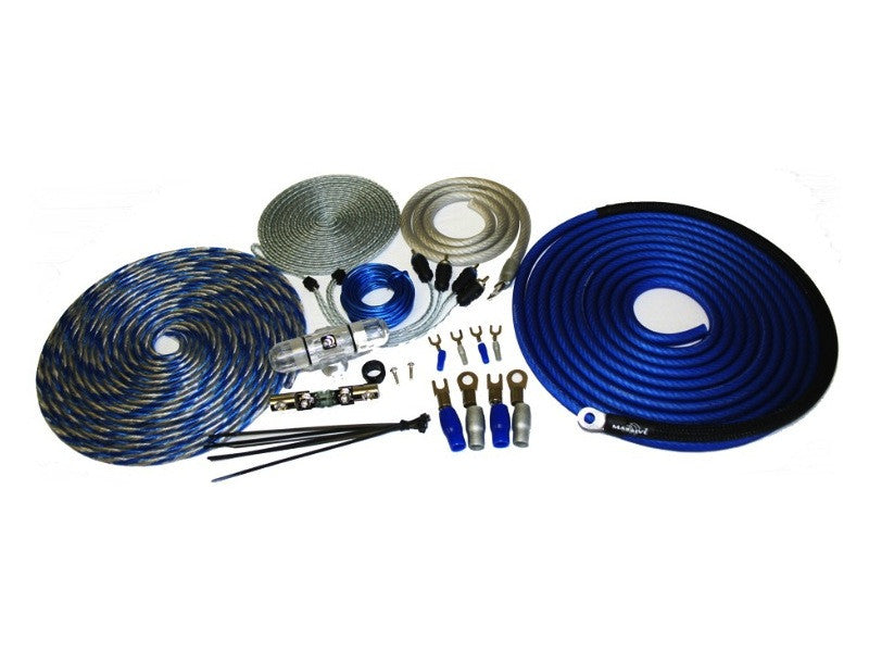 AK4 - 4 AWG Full Wire Kit Silver Tinned 100% O2 Free Pure Twisted Copp