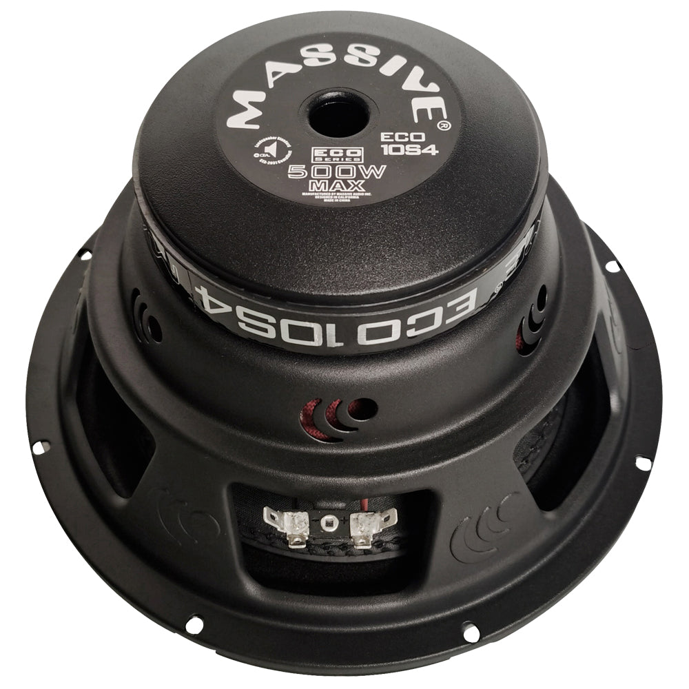 ECO10S4 - 10" 250 WATTS RMS SINGLE 4 OHM SUBWOOFER