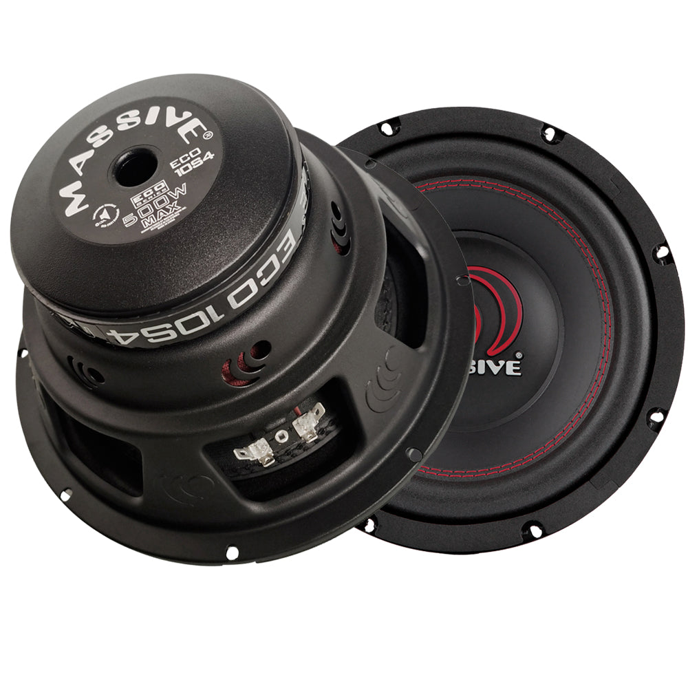 ECO10S4 - 10" 250 WATTS RMS SINGLE 4 OHM SUBWOOFER