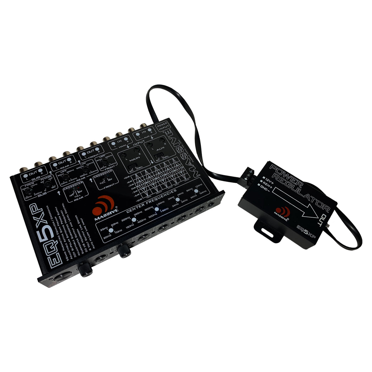 EQ5XP - 5 Band Car Audio Parametric Equalizer / Crossover Signal Proce