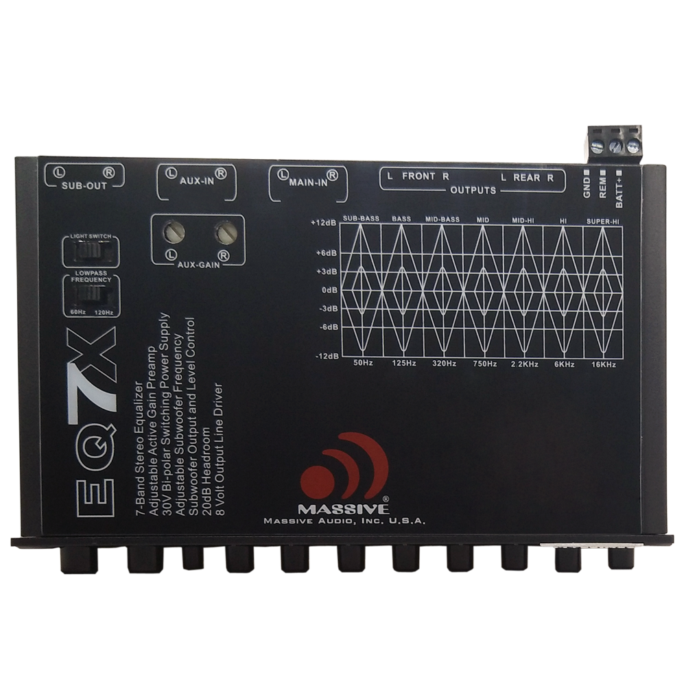 EQ7X - 7 Band Car Audio Graphic Equalizer