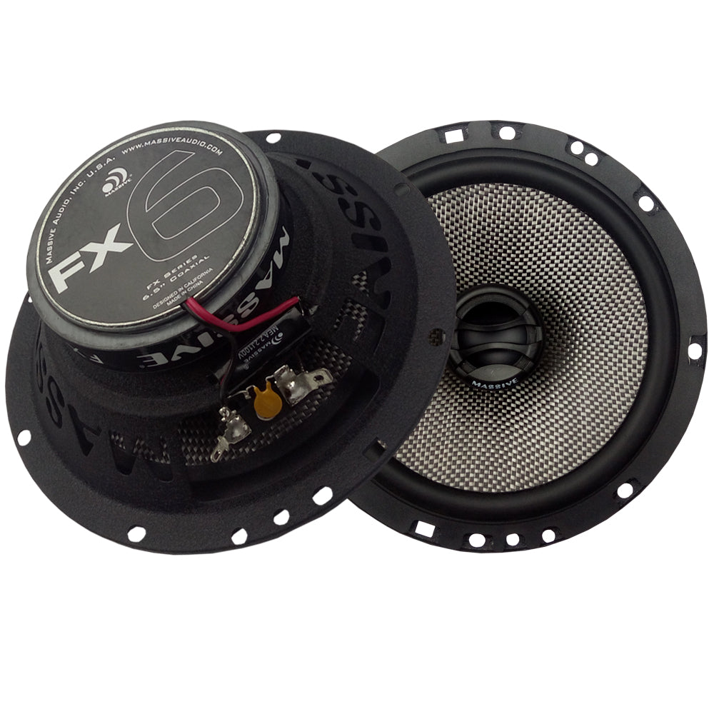 FX6 - 6.5" 2-Way 75 Watts RMS Coaxial Speakers