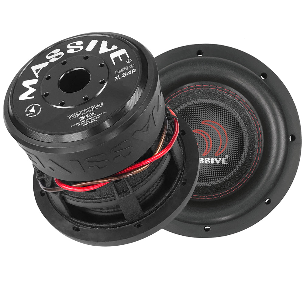 HIPPOXL84R - 8" 900 Watts RMS Dual 4 Ohm Subwoofer