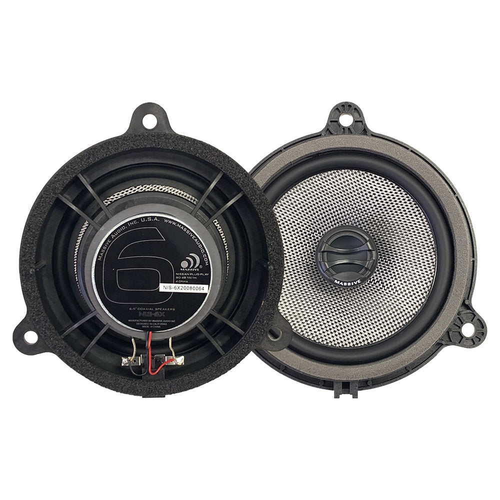 NIS6X - 6.5" Nissan OEM Drop-In, 80 Watts RMS Coaxial Kit Speakers