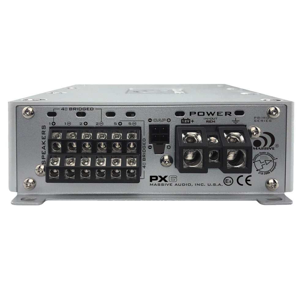 PX6 - 130 Watts RMS x 6 @ 4 Ohm 6 Channel Amplifier