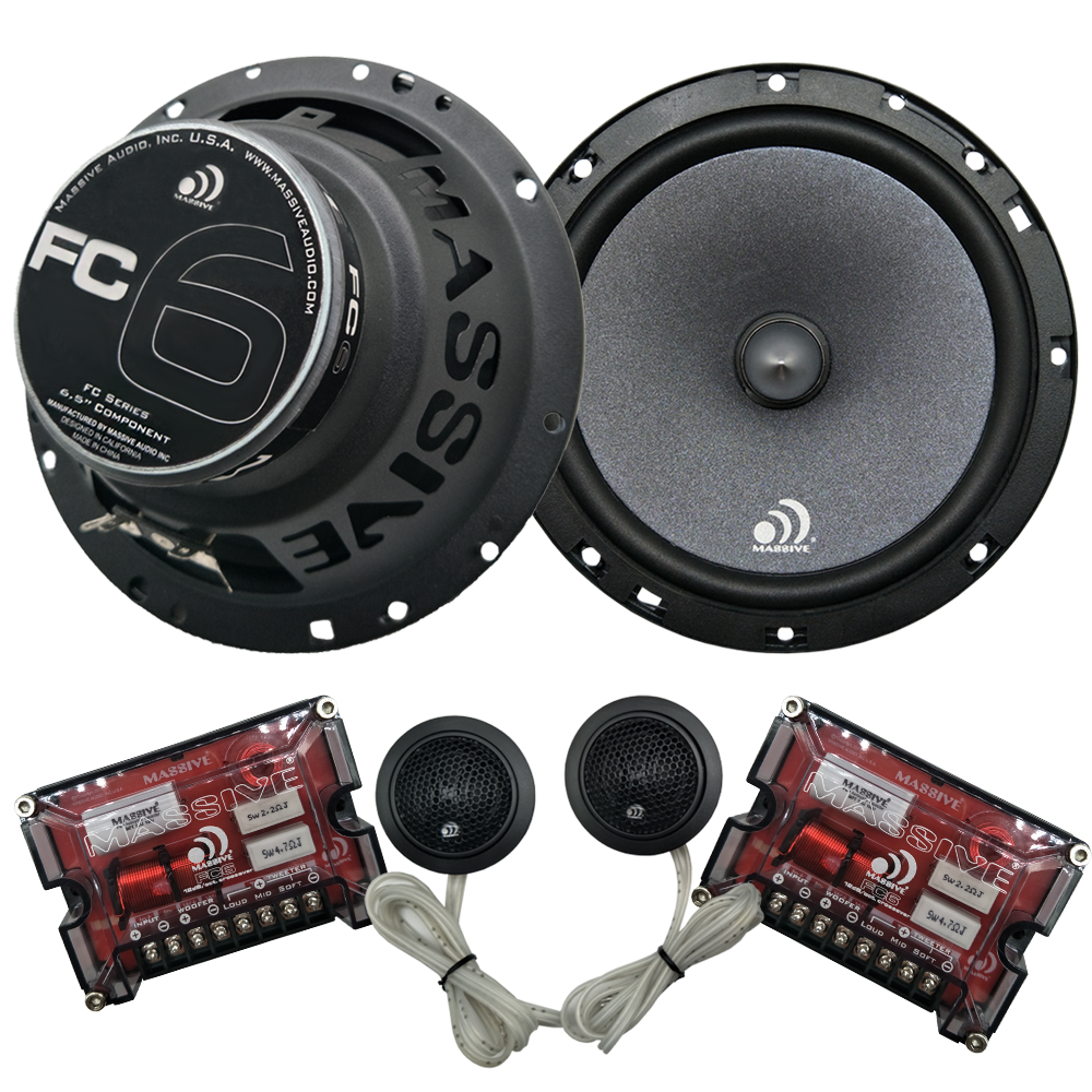 FC6 - 6.5" 150 Watts RMS Component Kit Speakers (PAIR)