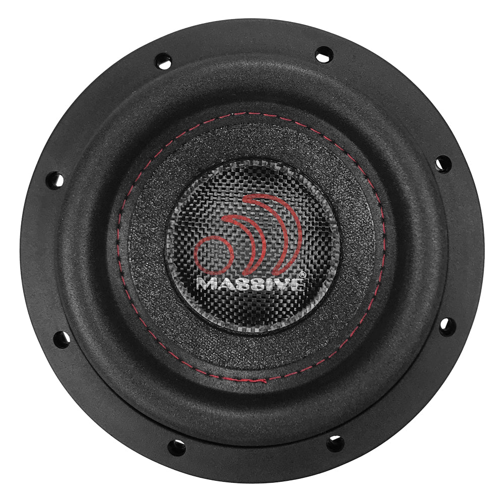 SUMMO64S - 6" 200 Watts RMS Dual 4 Ohm, 1.5" V.C. Shallow Mount Subwoofer