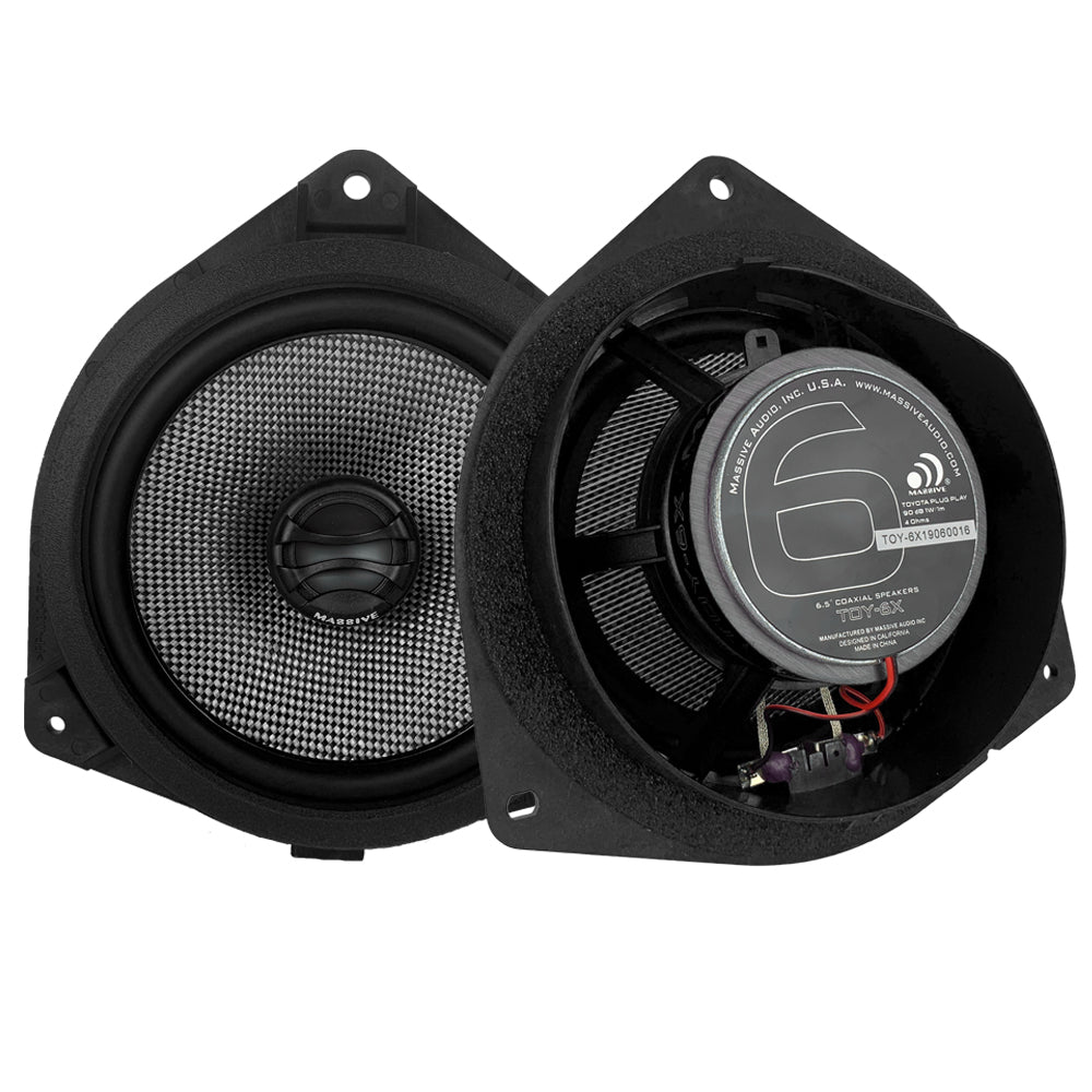Massive Audio MX65S Extra Plat (Paire de 16.5 cm, 50 WRMS, 3 Voies, 93 db)