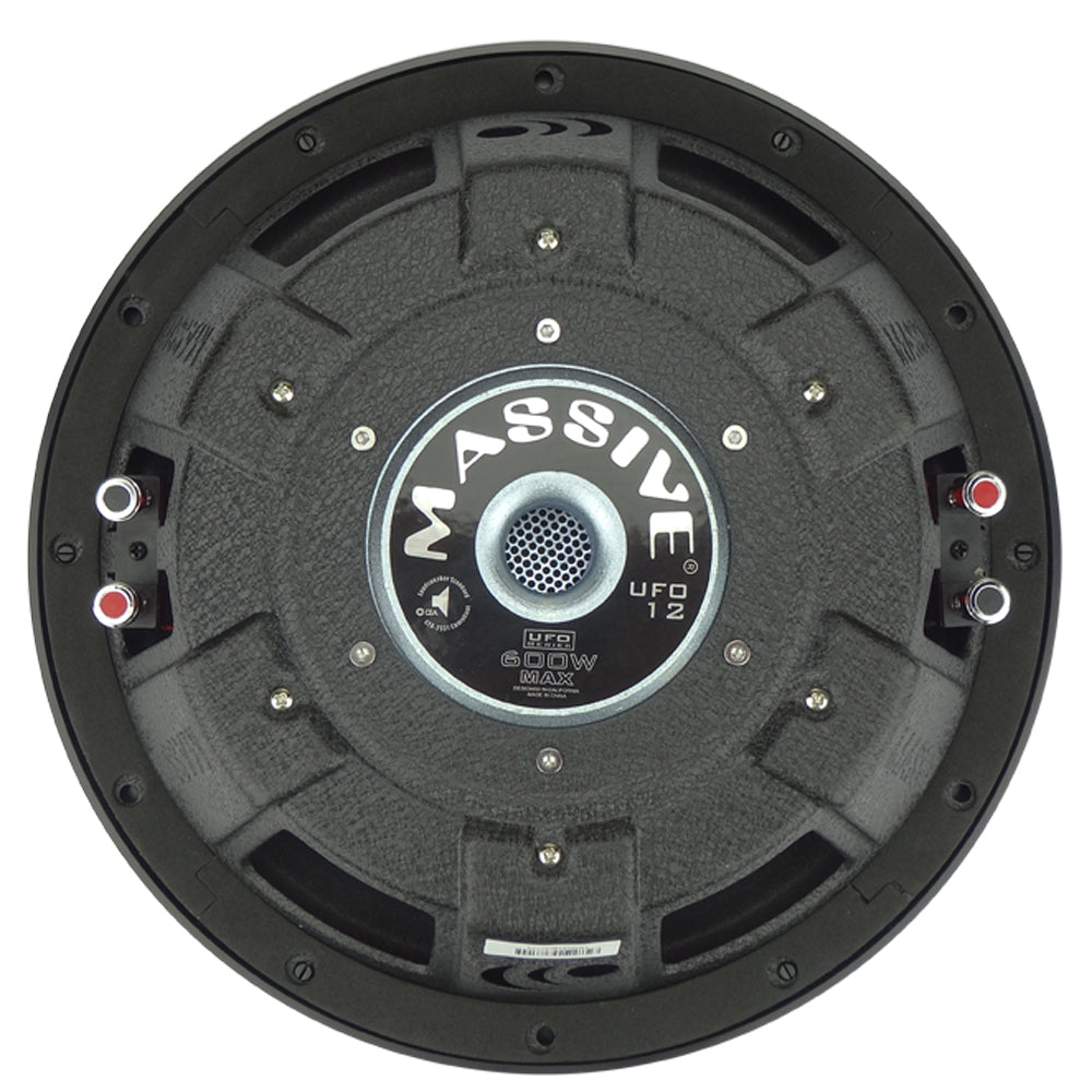 UFO12 - 12" 300 Watts RMS Dual 4 Ohm Slim Subwoofer