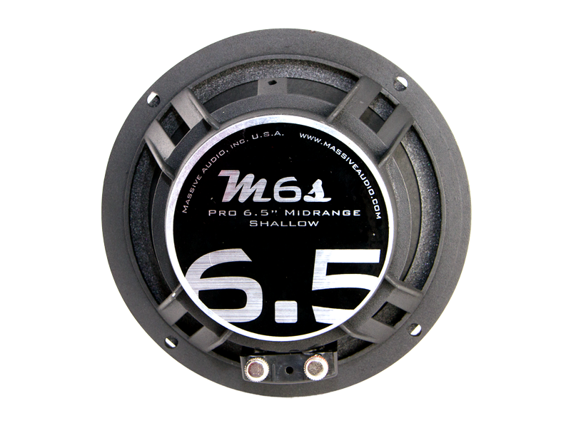 M6S - 6.5" 130 Watt 4 Ohm Mid-Range Shallow Mount Speaker